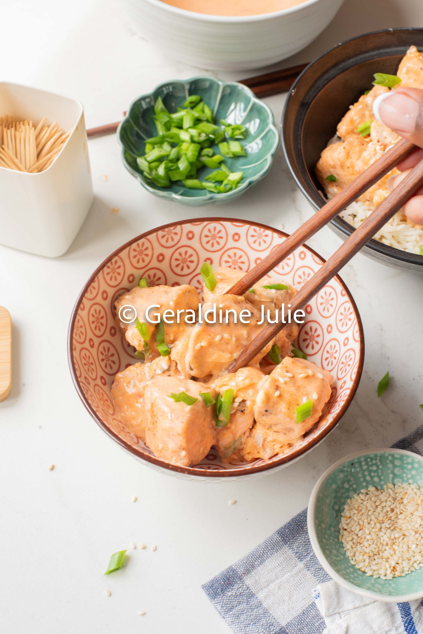 Exclusive Air Fryer Bang Bang Salmon Bites