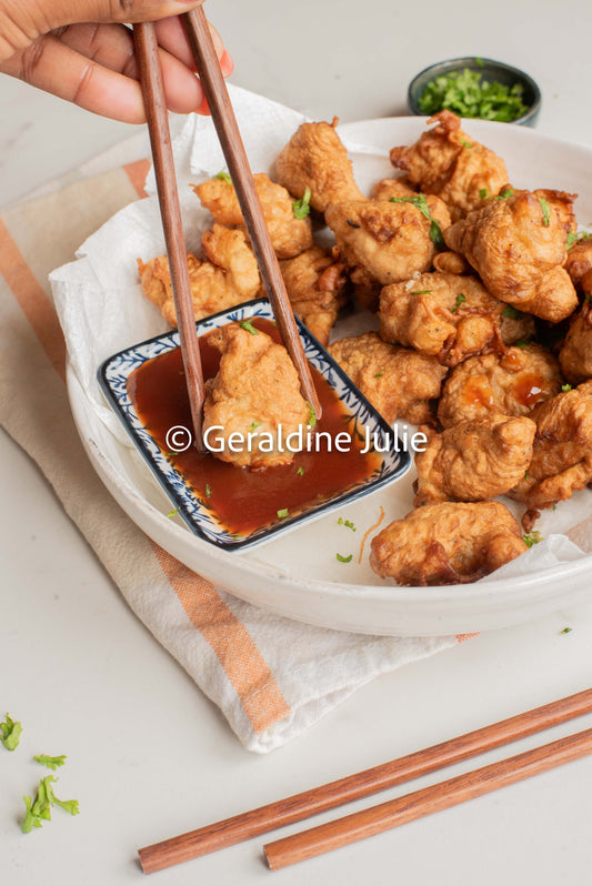 Exclusive Chinese Chicken Balls with Sweet and Sour Sauce