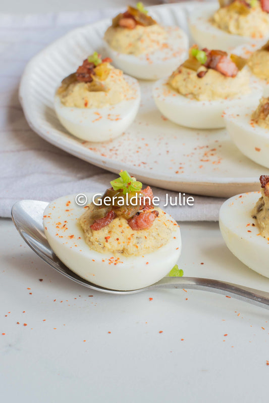 Exclusive Bacon Jalapeño Deviled Eggs