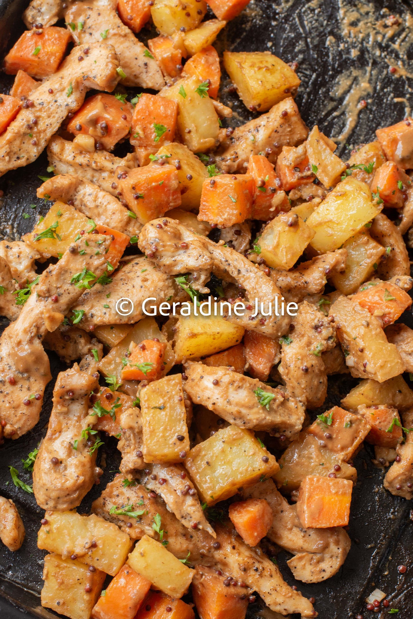 Exclusive Sheet Pan Honey Mustard Chicken with Potato and Carrot