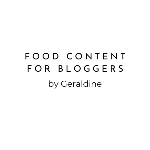 Food Content for Bloggers by Geraldine